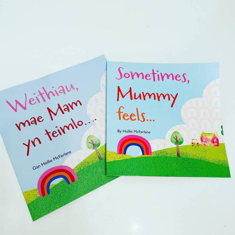 Y llyfr 'Sometimes, Mummy feels...', gan Hollie McFarlane