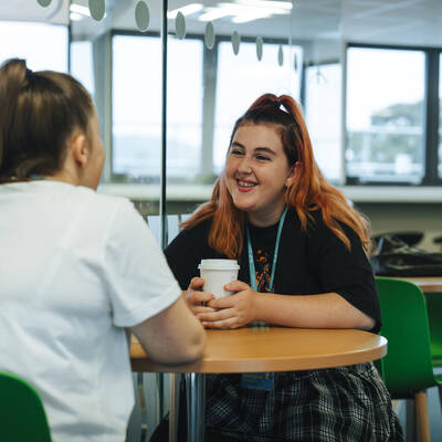 Student smiling