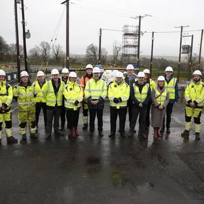 Group Shot SP Energy Networks visit CIST Llangefni